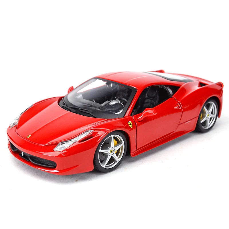 Bburago 1:24 Ferrari 458 Italia Sports Car Static Die Cast Vehicles Collectible Model Car Toys