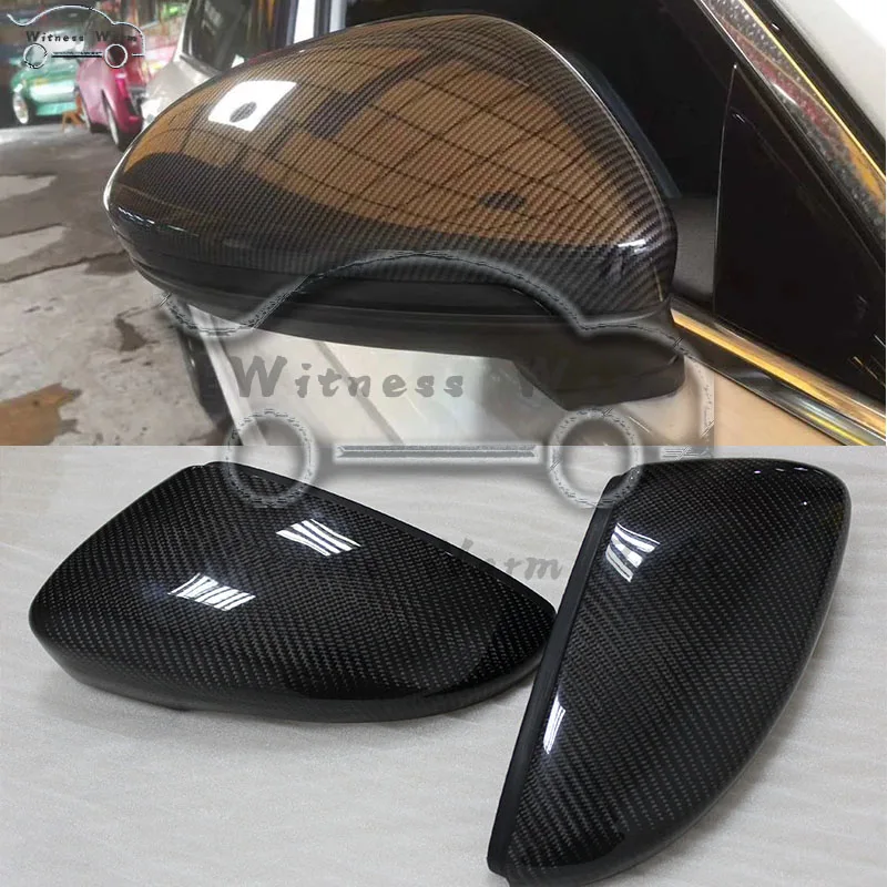 for Volkswagen Car Cc 2010 - 2018 Full Replacement Carbon Fiber Look Car Side Mirror Cover Carbon Fiber Look Side Caps