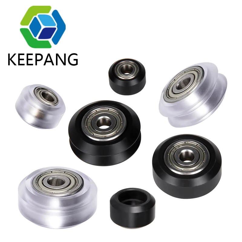 

KeePang 20PCS Wheel Bearing Pulley POM Plastic Small Big V-Slot Models 625ZZ MR105zz Idler Gear For 3D Printer Parts Openbuilds