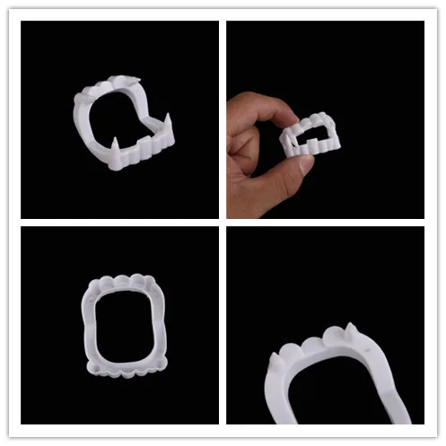 

New Luminous Vampire Fake Teeth Dracula Teeth Halloween Monster Werewolf Zombie Fangs Halloween Masquerade Cosplay Costume Prop