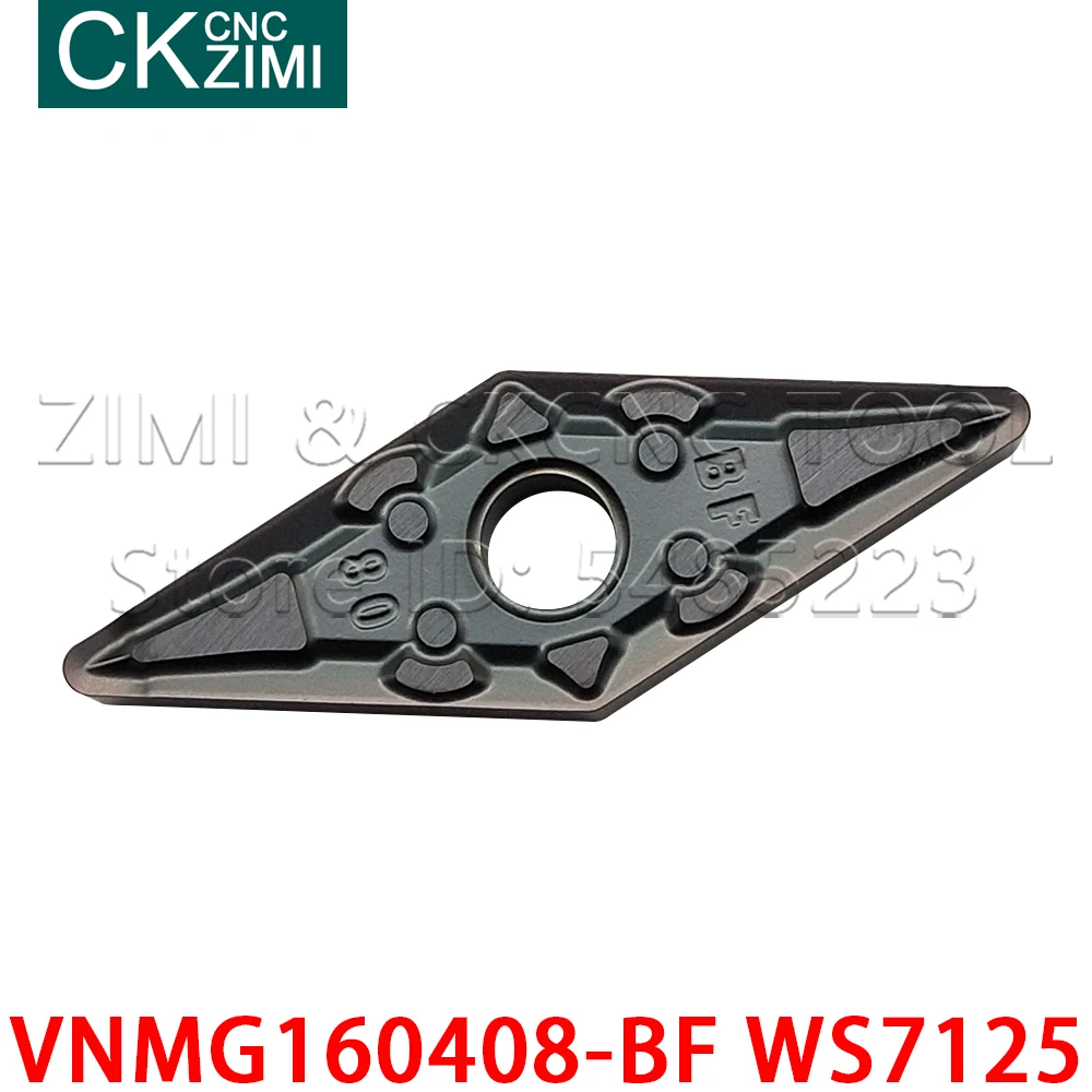 VNMG160404-BF WS7125 VNMG160408-BF WS7125 твердосплавные режущие пластины для токарного станка с ЧПУ высокое качество VNMG для нержавеющей стали