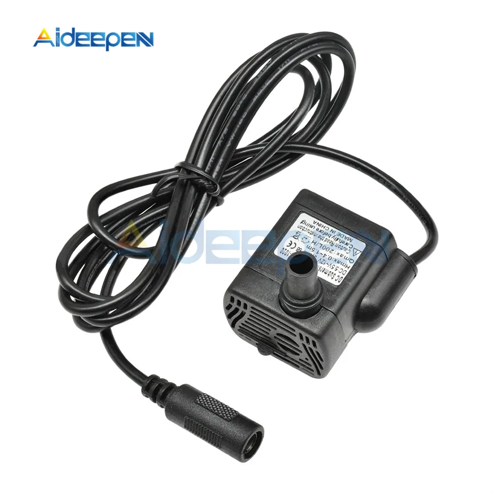 DC 12V 3W DC-1020 Mini Micro Submersible Water Pump 200L/H 1.5m Aquarium Fish Tank Fountain Pond Pump