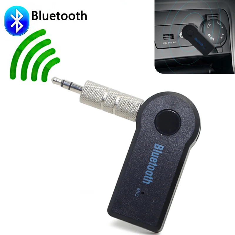 Mini 3.5mm Jack oto AUX Stereo Bluetooth alıcısı ses alıcı müzik adaptörü kiti hoparlör MP3 araba kulaklık PC için verici