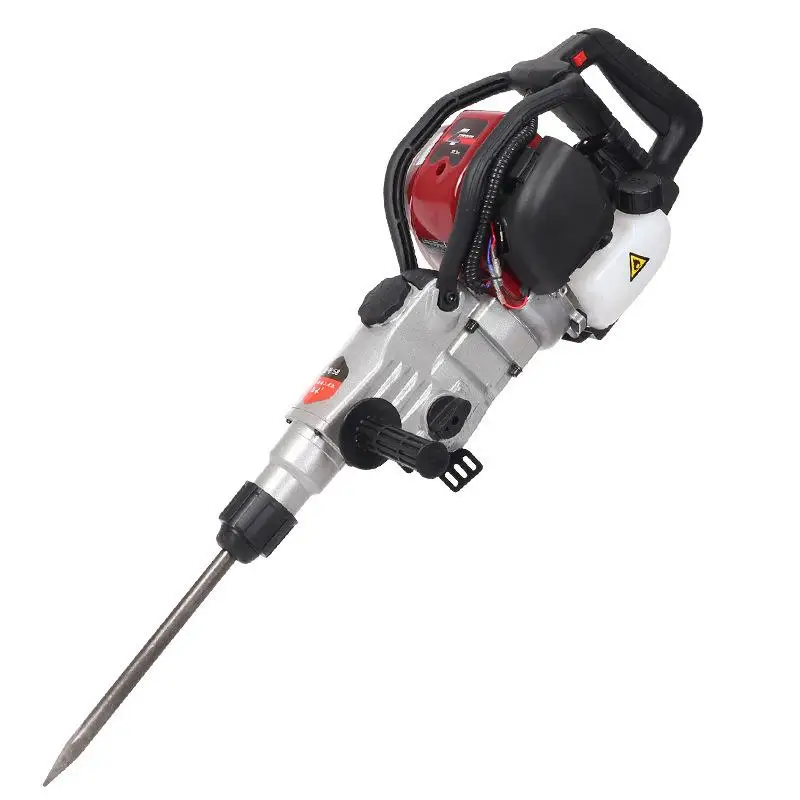 Four-Stroke Gasoline Driller Impact Drill Concrete Rock Electric Hammer Broken Stone Petrol Pickaxe Dual-Use Rock Drilling Tools