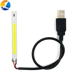 Dropshipping DC5V COB Strip 80mm Bar Lights LED 5V Lamp Power USB Computer Red Blue Green White Color DIY Decoration Light