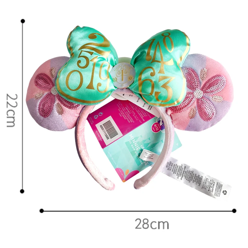 Disney Mickey Mouse Headband 2023 Cartoon Purple Svevo Multivariant Minnie Ear Hairband Cosplay for Adults Kids Hair Accessories