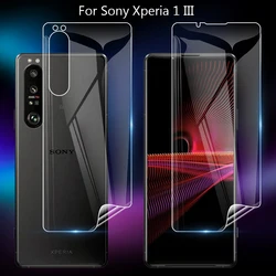 For Sony Xperia 1 5 10 III IV 1IV Clear TPU / Matte Anti-Fingerprints Hydrogel Full Cover Soft Screen Protector Film Not Glass