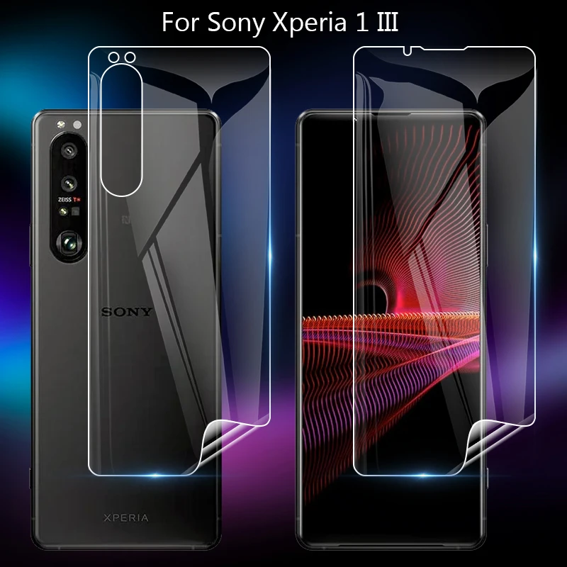 For Sony Xperia 1 5 10 III IV 1IV Clear TPU / Matte Anti-Fingerprints Hydrogel Full Cover Soft Screen Protector Film Not Glass