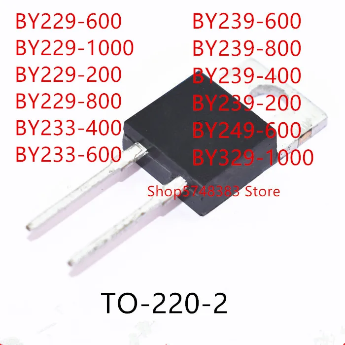 10PCS BY229-600 BY229-1000 BY229-200 BY229-800 BY233-400 BY233-600 BY239-600 BY239-800 BY239-400 BY239-200 BY249-600 BY329-1000