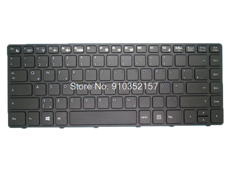 Teclado do portátil para exper f4b F4B-530 F4B-530F F4B-HBR01 alemanha gr com quadro preto novo