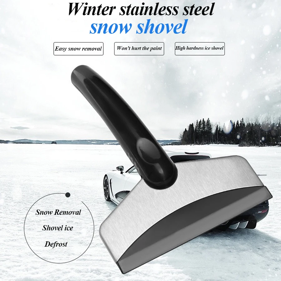 Hardness Ice Scraper Snow Shovel Windshield Auto Defrosting Car Winter Snow Removal Cleaning Tool Auto Window Winter Snow Shovel