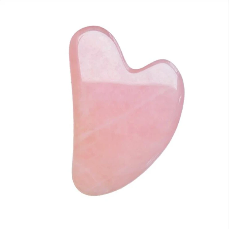 Facial gua sha com pedra de cristal, massageador facial de jade com rolo ametista natural para massagem e acupuntura, para o corpo e olhos