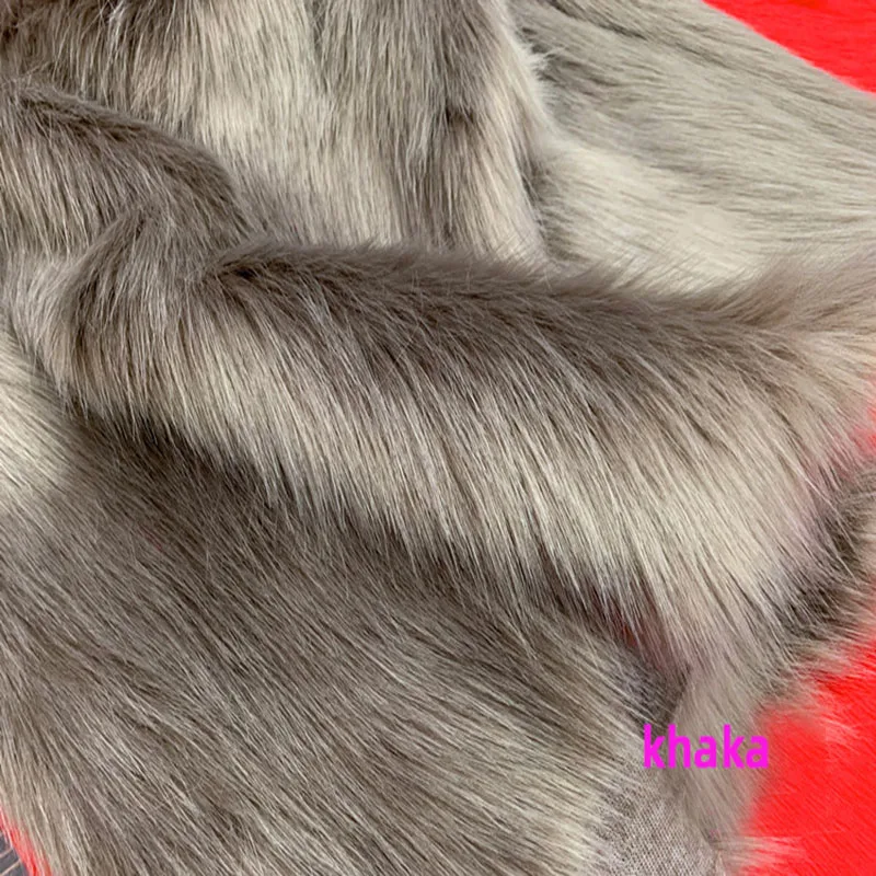 Good Faux Fox Fur Fabric, Sewing Material, DIY Home Decoration, Clothing Accessories, about 5cm Long Hair, Good, 175x50cm, 1Pc