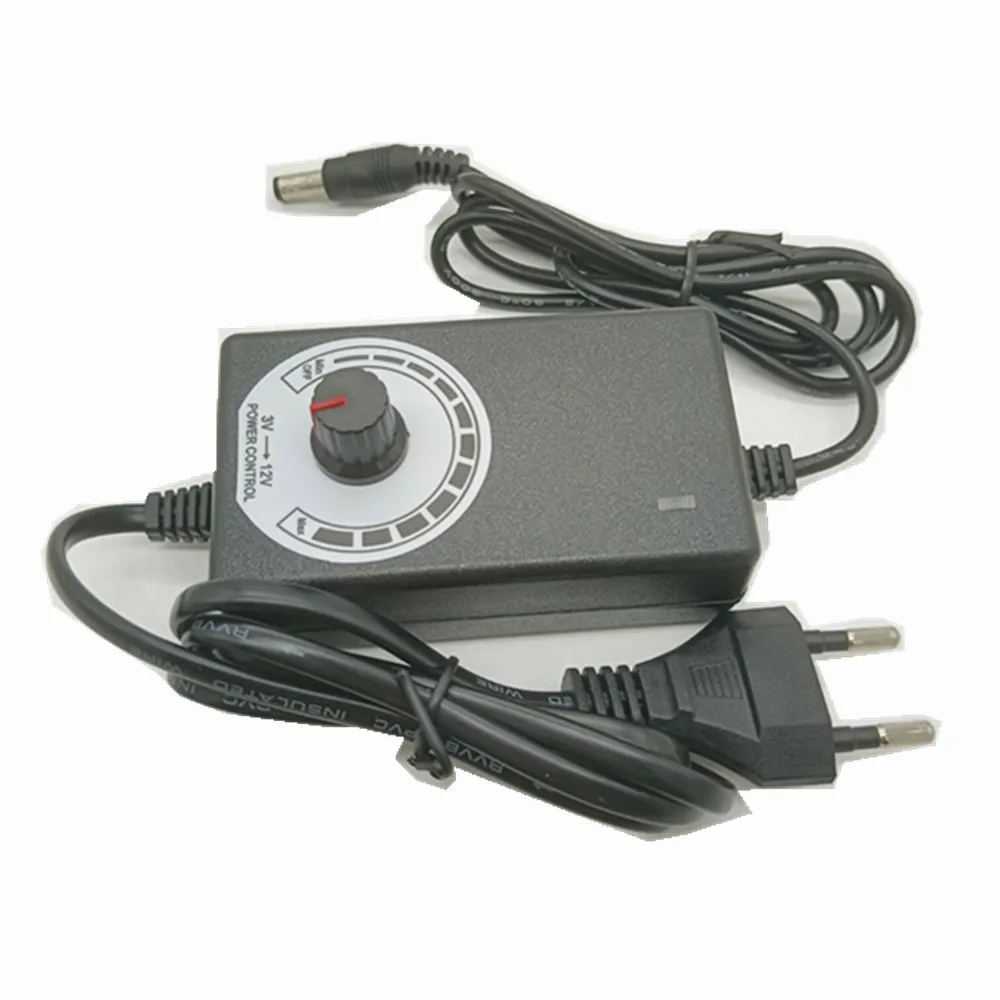 

3-12V2A adjustable regulated switching power supply 24w speed and voltage regulation power adapter plug-in charger