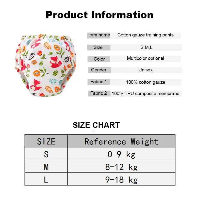 Absorbent Ecological Cloth Diapers Baby New Born Reusable Diaper Training Panties For Boys Newborn Washable Girl 6 Layers Nappy images - 6