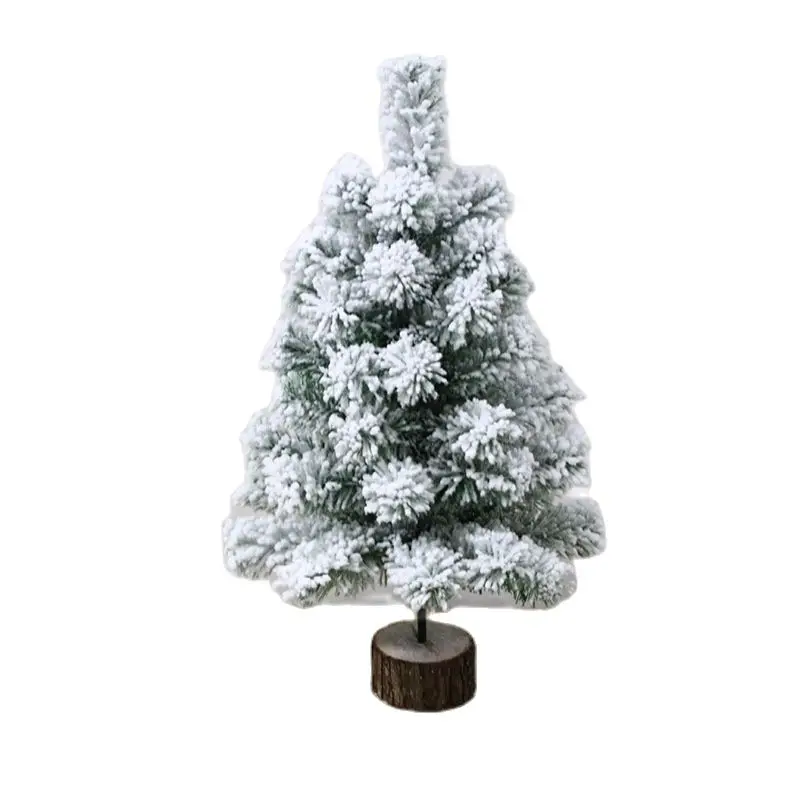 

Artificial flocking Christmas tree white encryption snow simulation Christmas tree creative scene decoration artificial tree