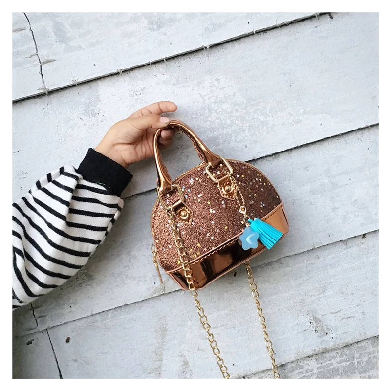 Girls Kids Children Mini Purses and Shell Handbags Leather Crossbody Bags for Women Small Wallet Party Hand bag Girl Purse