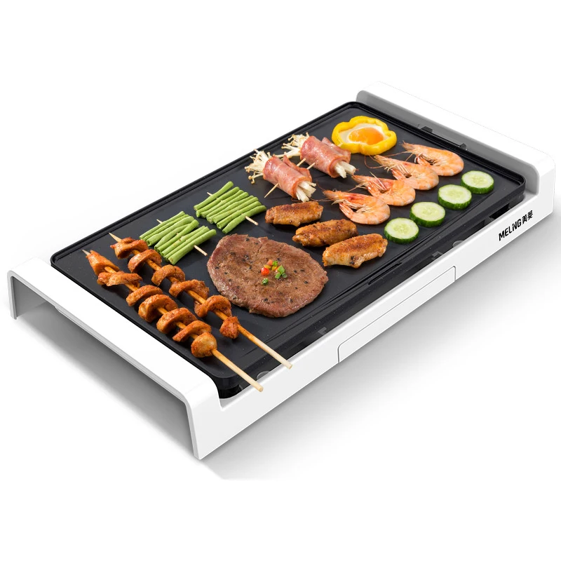 Smokeless Barbecue Grill Korean Style Household Electric Hot Plate BBQ Machine Multifunctional Electric Grilled Meat Pan 220V