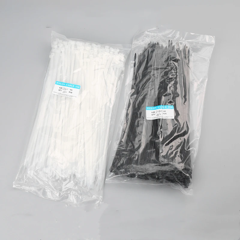 Self-locking nylon cable tie8*200/8*250/8*300Cable organizer, wiring accessories, straps30PCS/bag