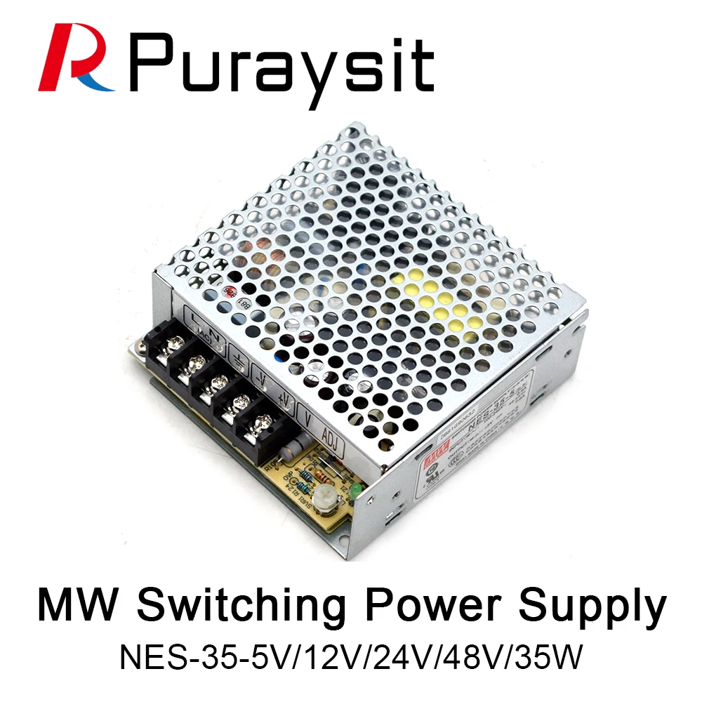 MeanWell NES-35-15 ac dc regulated Isolated single output switching power supply 35W 36W 5V 15V 24V 48V 3A 7A 220v to 12v