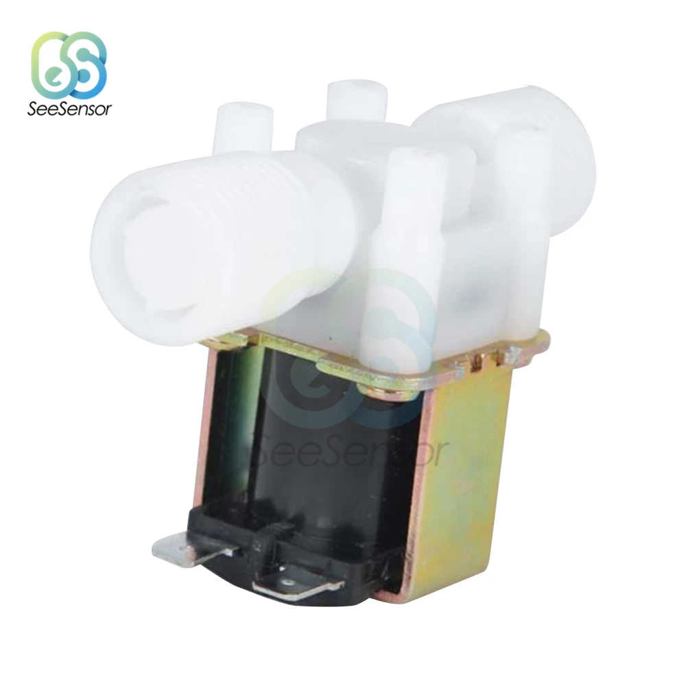 Válvula Solenoide de plástico, dispensador magnético de lavadora, interruptor de controlador de presión neumático de agua potable, 220V, 110V, 24V,