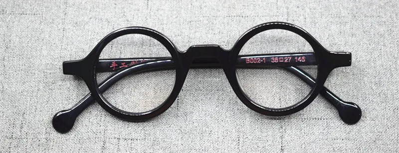 Acetat Vintage Kleine Runde Brille Männer Brillen Rahmen Frauen Optische Verordnung Spektakel Klare Brillen – Detail 11