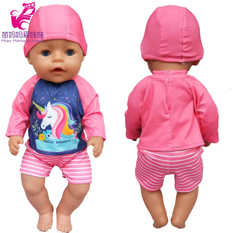 43 CM Baby Doll Clothes Pajama Set Jacket Coat 17 Inch Dolls Jeans Children Gift Toys Outfit