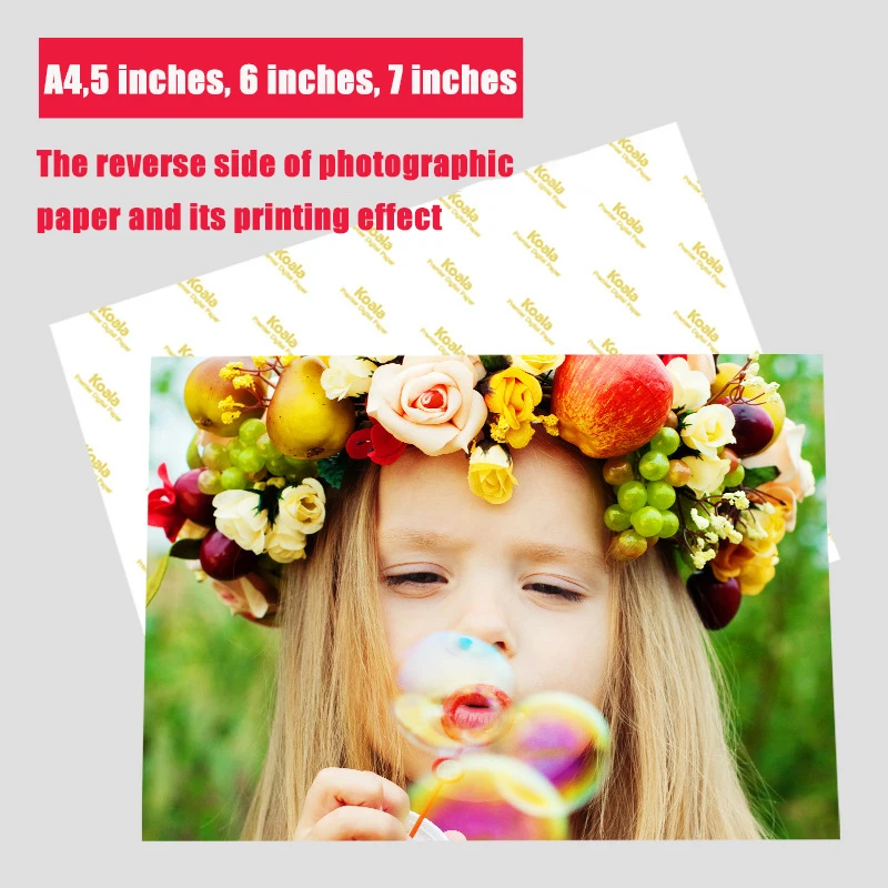 100 stuks 5 inch 6 inch 7 inch kwaliteit fotopapier fotostudio papier en glanzend fotopapier 20 stuks A4 geschikt voor albumfoto's