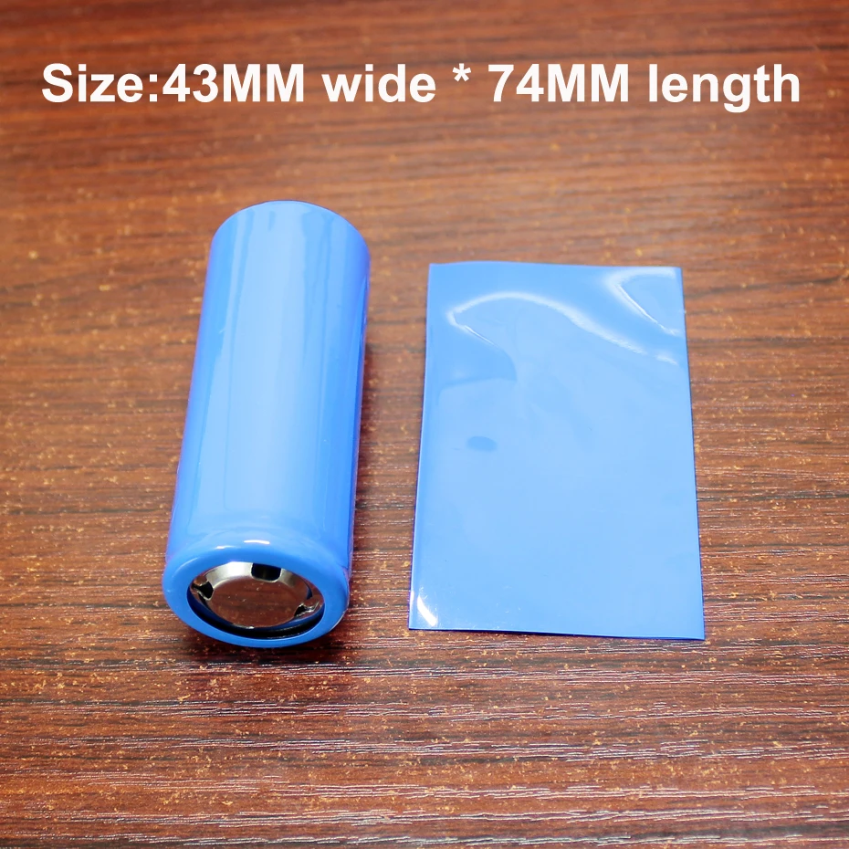 500 قطعة/الوحدة 26650 بطارية ليثيوم التغليف الخارجي الجلد بولي كلوريد الفينيل الحرارة تقلص كم بطارية الجلد استبدال يتقلص الفيلم