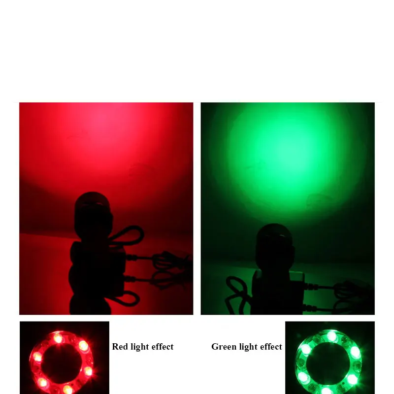 TMWT XPE-133 3W IP55 Rain-proof Led Work Indicator Semaphore Lights Flashlight，Tricolor Train Railway Signal Torch Light