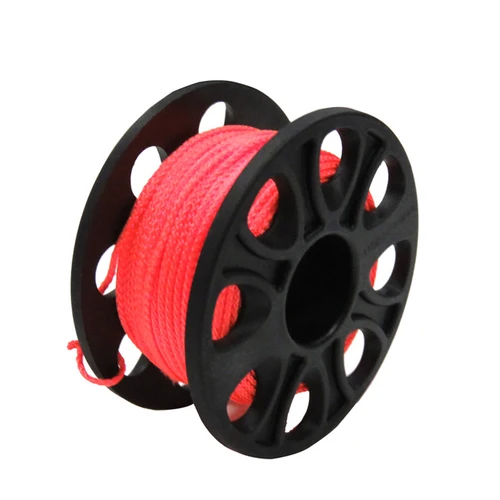 Imagen 2 del producto Carrete de dedo de plástico POM para buceo, equipo de buceo SMB con gancho de doble extremo de acero inoxidable, 30M