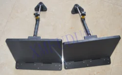 2pcs Manual Trim Tab Kit 455MM*235MM High strength alloy plastic Corrosion resistant for boat