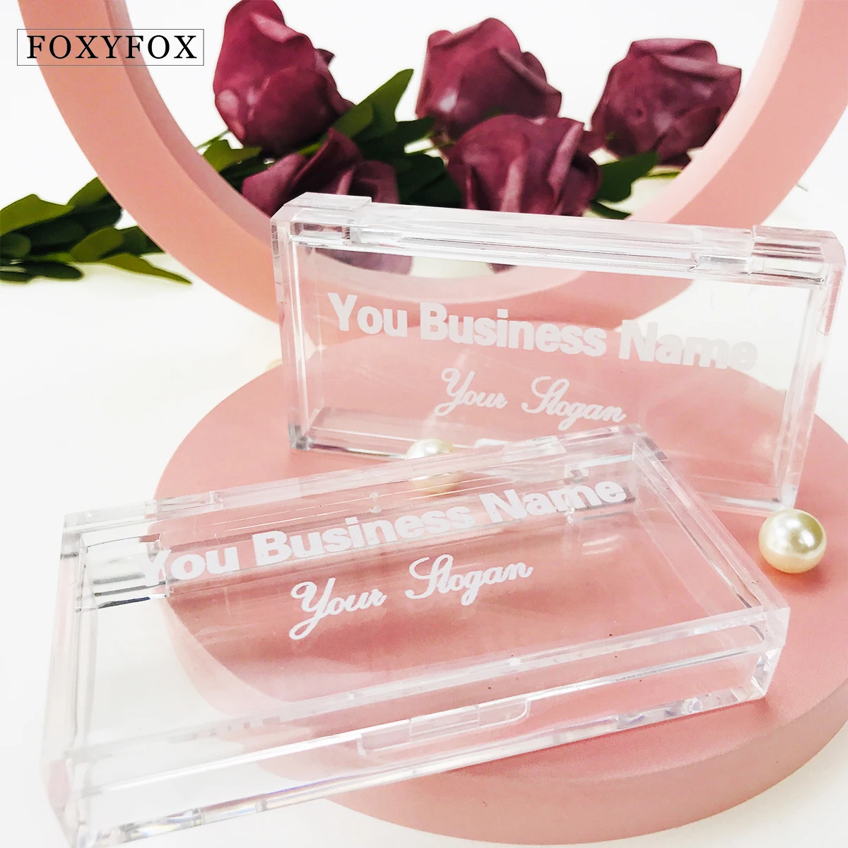 CoMango Wholesale Eyelash Packaging Box Lash Faux Mink Lashes Boxes Packaging 3D Mink Lashes Acrylic Empty Case Print Logo