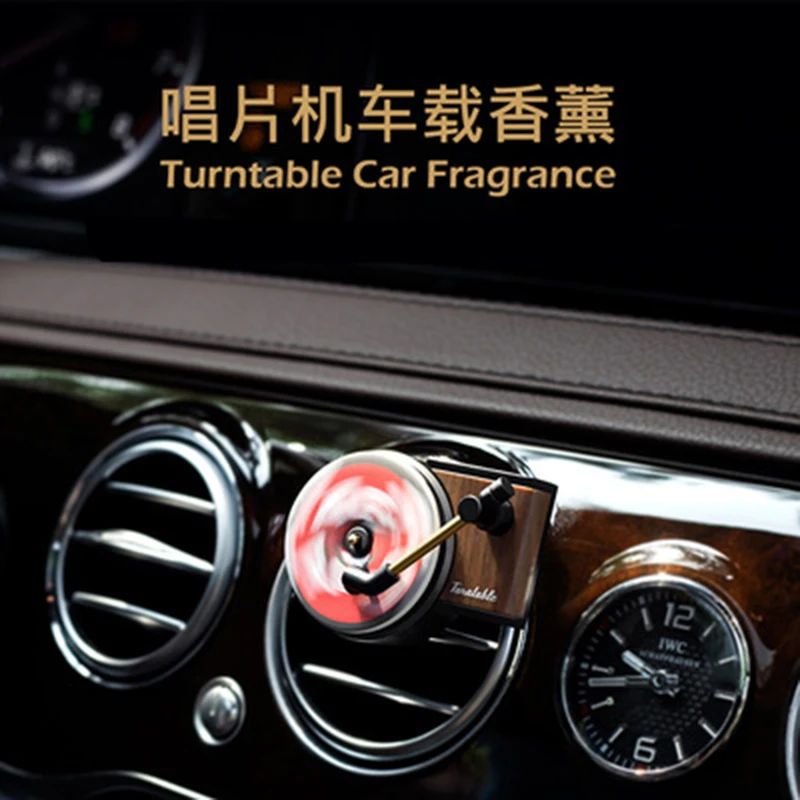 Customize CD Cover Car Air Freshener Record player Car Perfume Phonograph Auto Air Vent Clips Interior Accessories Fragrance