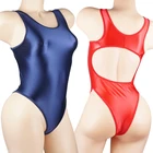 shiny glossy swimsuit bodysuit onepiece