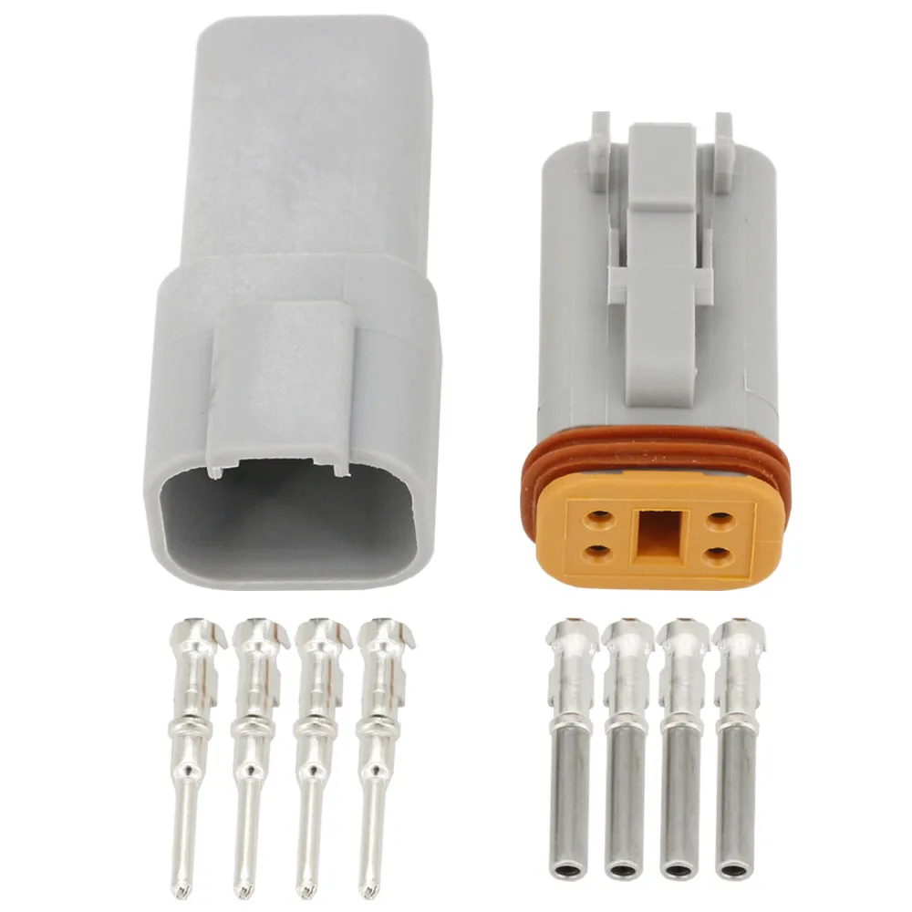 5 Sets DJ3041Y-1.6-11/21 DT Connectors 4 Pin DT04-4P/DT06-4S Automobile waterproof wire electrical connector plug 22-16AWG