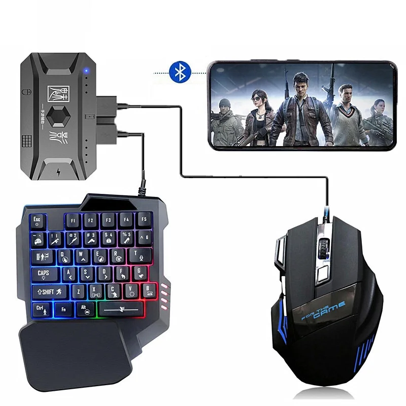 M1PRO Mobile Controller Gaming Keyboard Mouse Converter PUBG Mobile Controller Gamepad Bluetooth 5.0 for Android Adapter