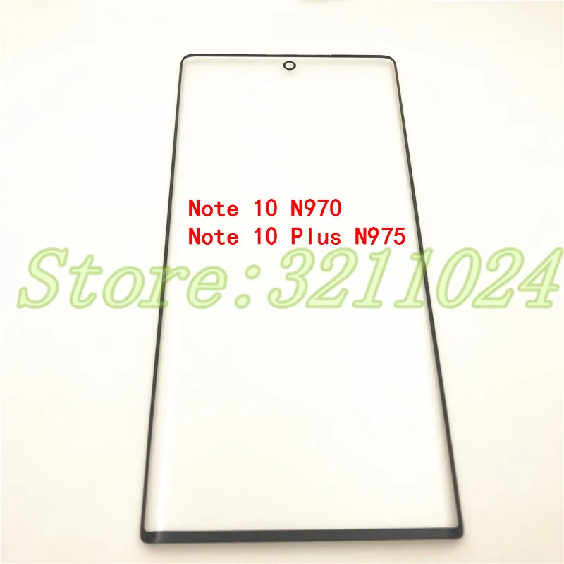 For Samsung Galaxy Note 8 Note 9 Note 10 Note 10 Plus LCD display outer touch panel screen Glass Front Glass Lens Repair parts