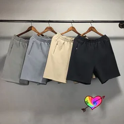 Pantalones cortos de talla grande para hombre y mujer, Shorts de estilo urbano, lavado, Burr, Kanye West, temporada de verano, etiqueta, 5