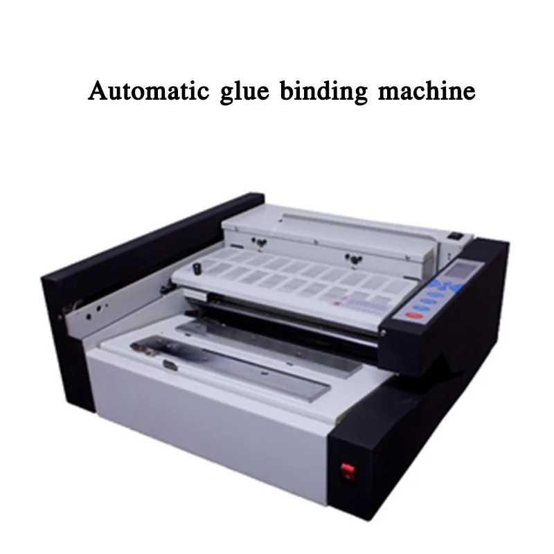 

Automatic glue 120-140 books/hour Automatic glue binding machine J400 Desktop LCD automatic glue binding machine 220V 1000W