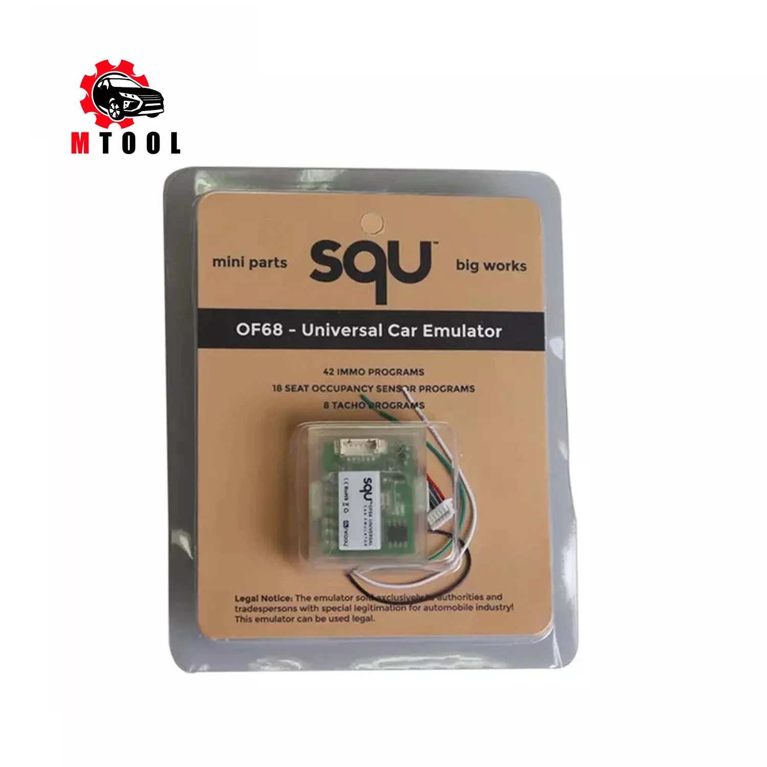 5/10/15/20/30pcs SQU OF68 Universal Car Immobiliser Emulator Signal Reset Immo off Seat occupancy sensor Tacho programm PK OF80