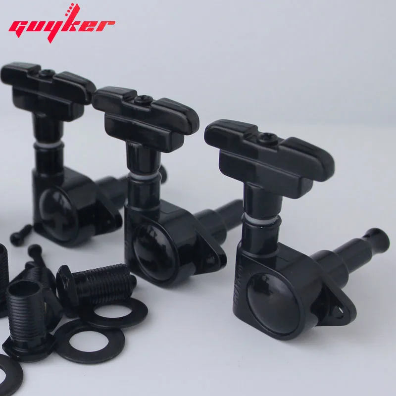 GUYKER 3R3L Guitar Tuning Pegs Tuner Machine Heads Art Deco Rotomatic Imperial Style Head