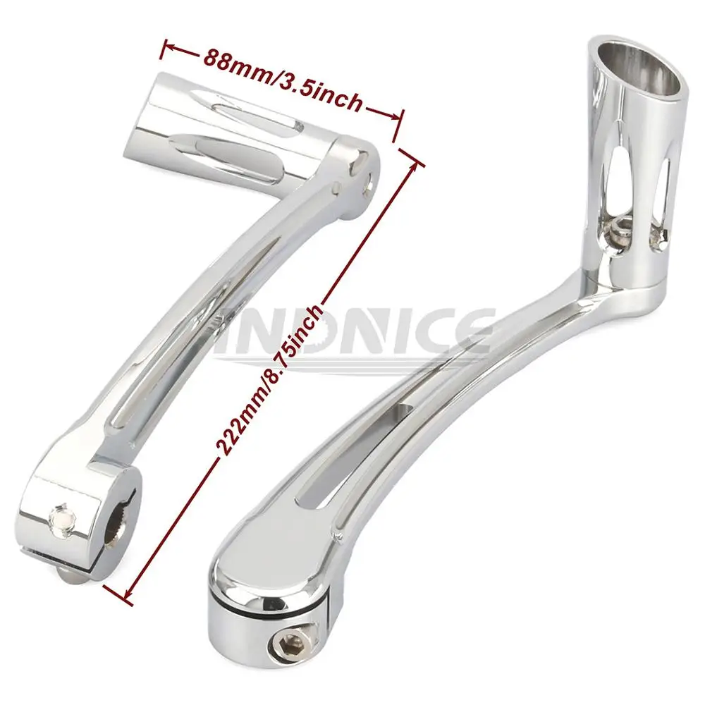 CNC chrome Brake Arm lever for harley softail Fat Boy FLSTF heel toe shift lever fatboy shifter peg Heritage Softail FLSTC 00-17