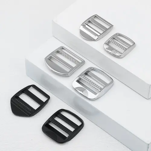 Imagen 1 del producto Hebilla de ajuste deslizante de Metal, hebilla rectangular, correas para bolso de hombro, accesorios para equipaje