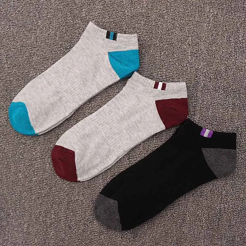 Large Size Sport Cotton Men Socks Summer Socks Plus Size hin Breathable High Quality Short Boat Ankle Sock Size 44 45 46 47 Soks