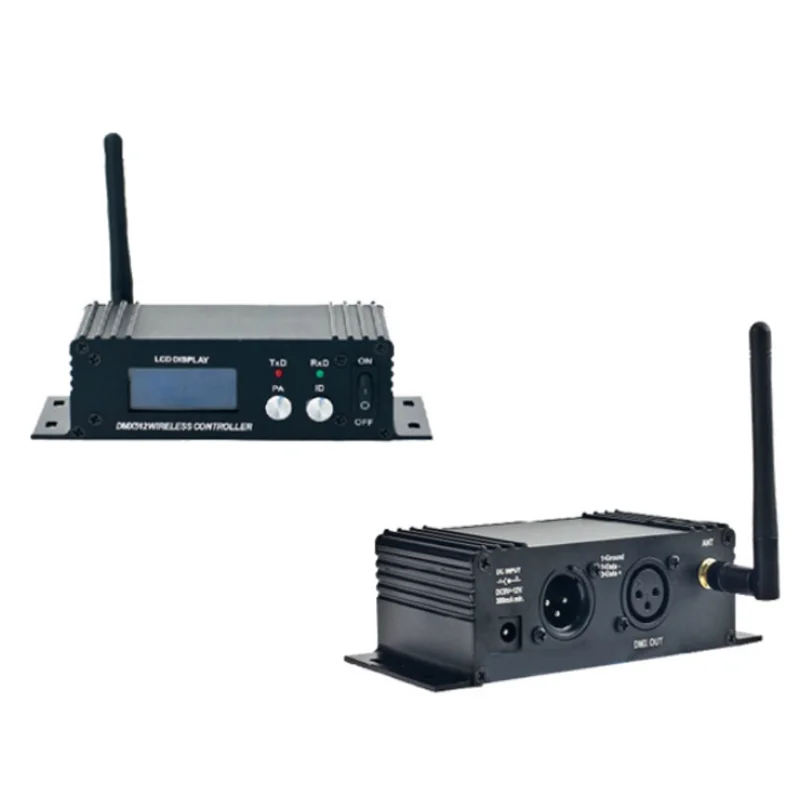DMX512 Wireless Receiver Transmitter DMX512 LED Lighting Controller Transmitter & Receiver 2in1 Repeater 400M Effective Range