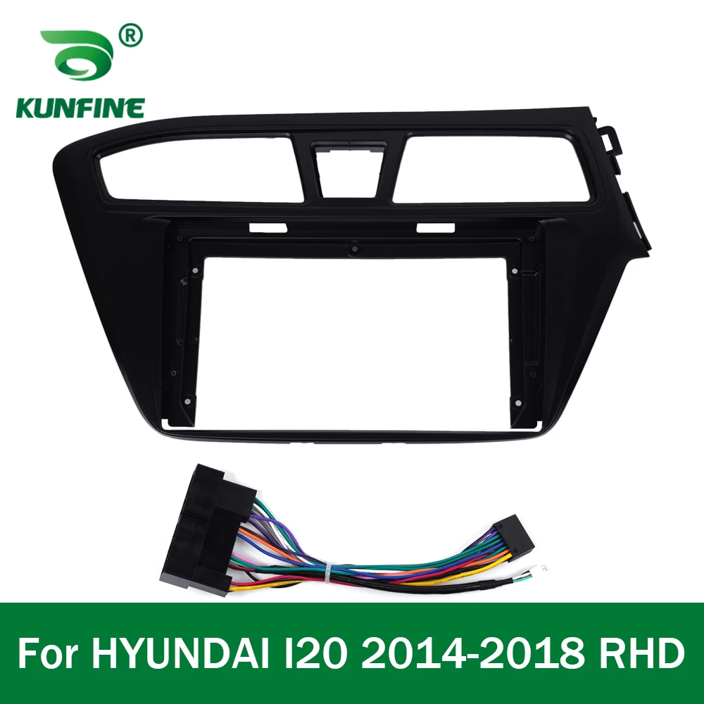 Car GPS Navigation Stereo For HYUNDAI I20 2014-2018 RHD Radio Fascias Panel Frame Fit 2Din 9 inch In Dash headunit screen