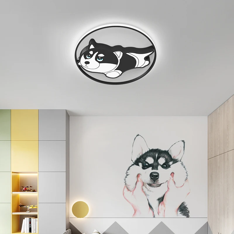 Creative Cute Pattern Ceiling Lamp LED Soft Light Eye Protection Bedroom Living Room Children Girls Room Decorative Lightings