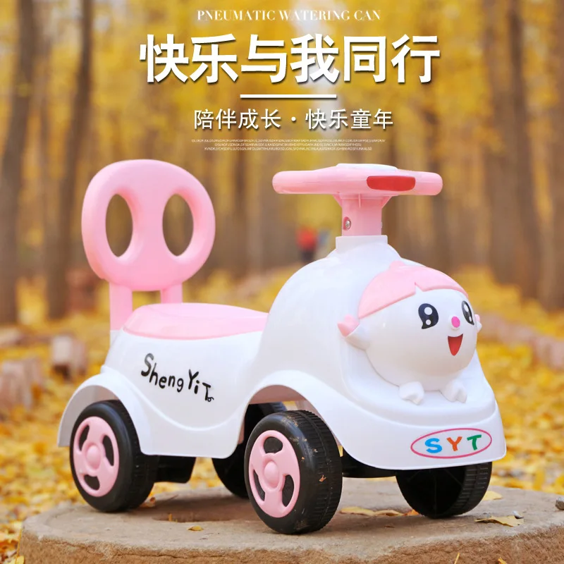 

2021 New Children's Taxi Four-wheeled Walker Baby Stroller 1-3 Years Old Can Take The Baby Toy Car Scooter