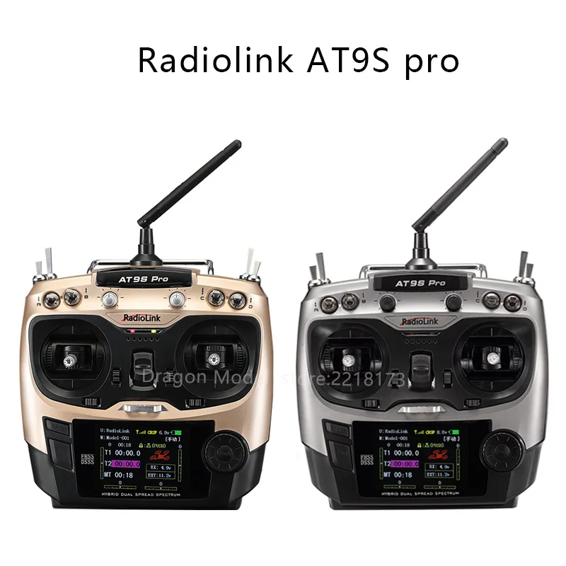 Radiolink AT9S Pro 2.4G 12CH DSSS FHSS Transmitter with R9DS Receiver Support SBUS PPM PWM for RC Model Airplane Drones Car